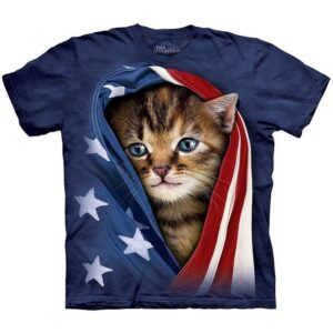 kitten flag shirt